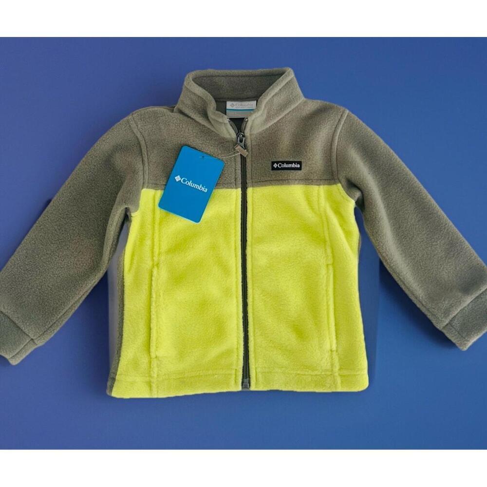 Columbia Baby Boy Steens Mtn Color Block Fleece Jacket Size 3T NEW - Picture 1 of 4